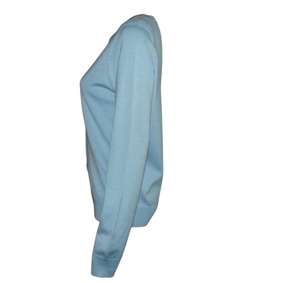 Time and Tru Cardigan Sweater Womens Size Small Light Blue Button lightweight - Picture 8 of 11